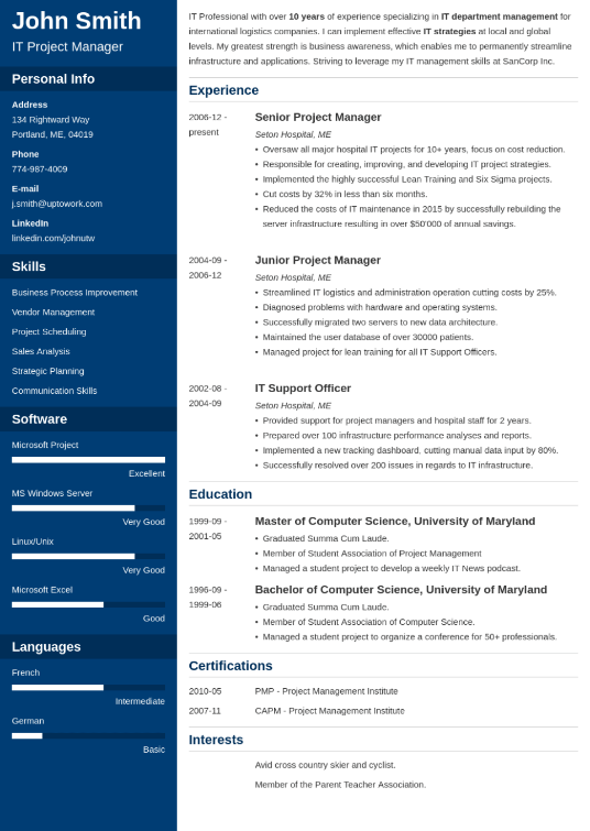 resume template